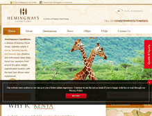 Tablet Screenshot of hemingways-expeditions.com